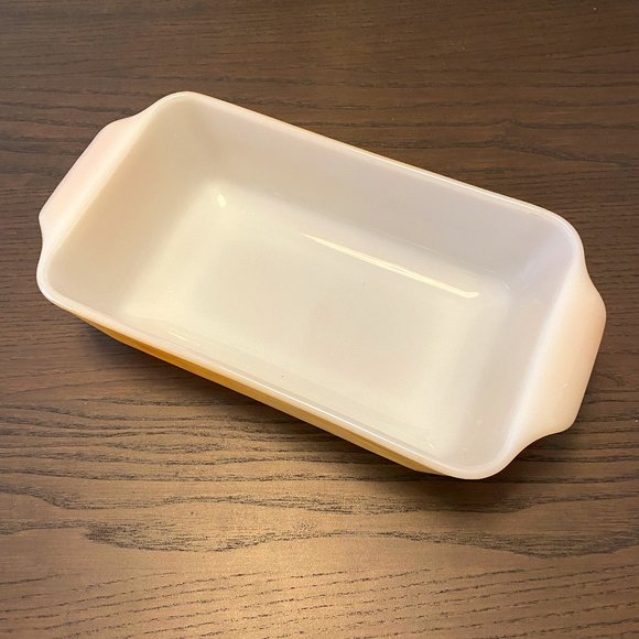 Anchor Hocking Other - Anchor Hocking Fire King Glass Peach Lustre Baking Cake Bread Dish Rectangle